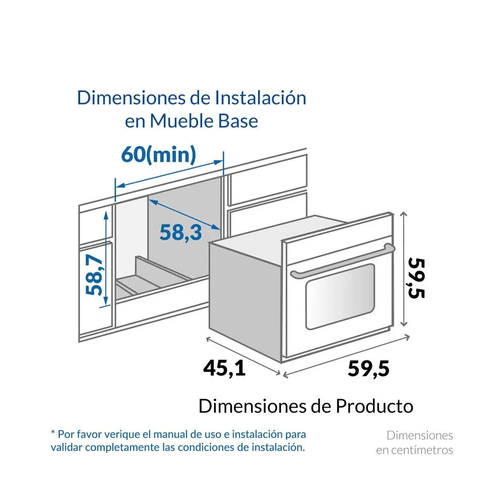 Horno Challenger 59 X54 Inox HG-2540-AC