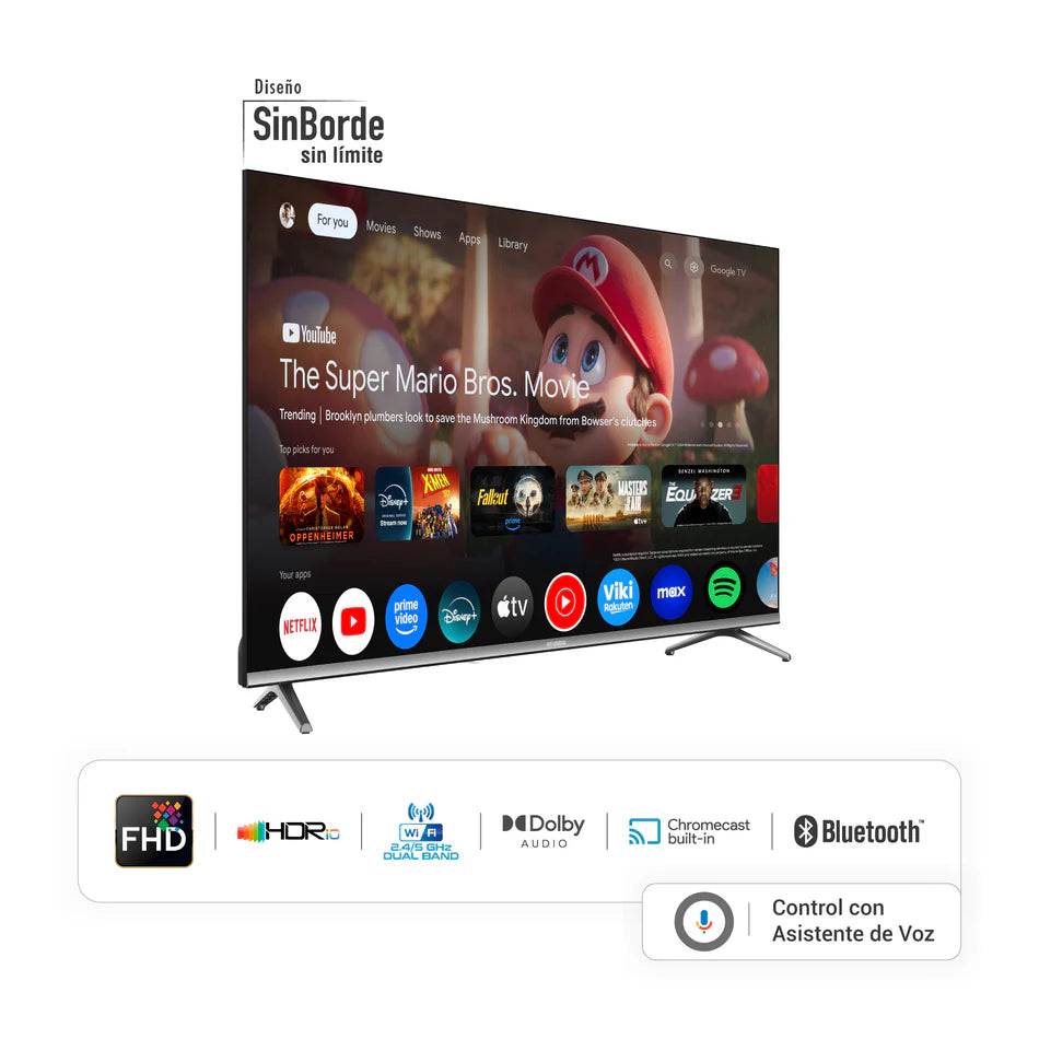 Televisor Hyundai 43" Smart Google TV FHD QLED - HYLED4326QG