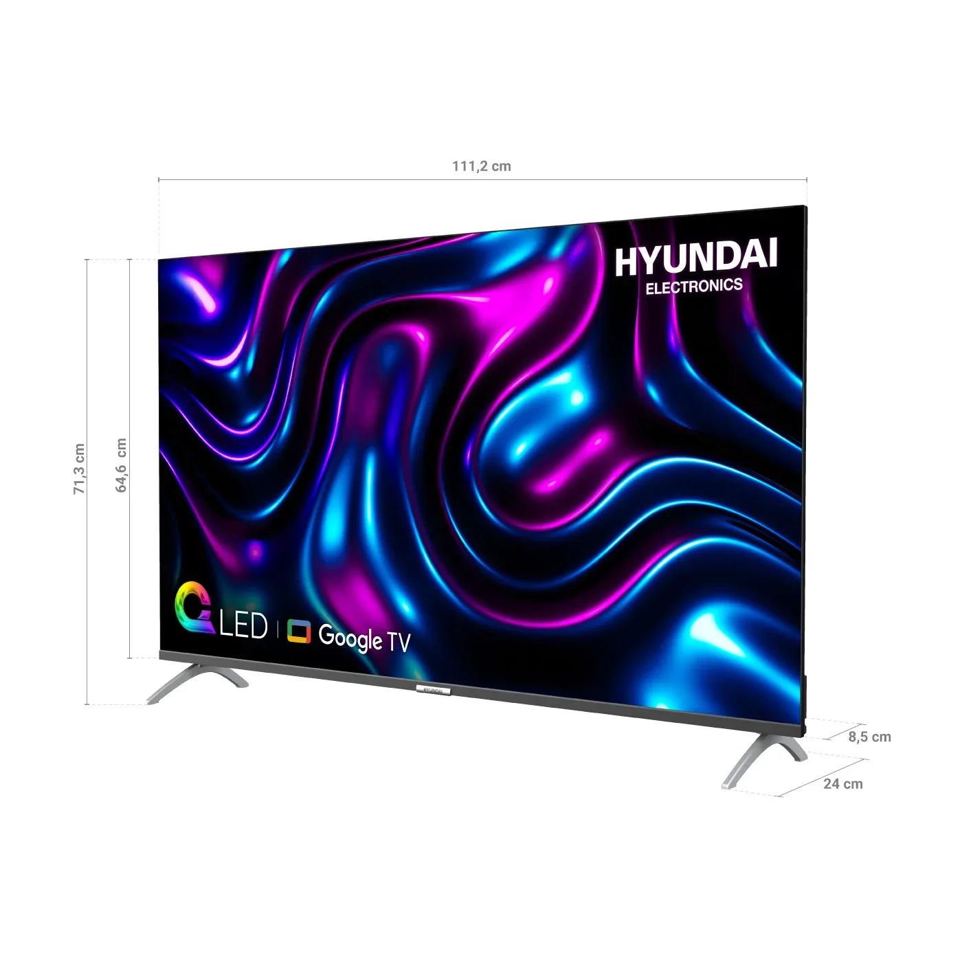 TELEVISOR HYUNDAI 50 LED SMART 4K UHD GOOGLE HYLED5021QG4KM