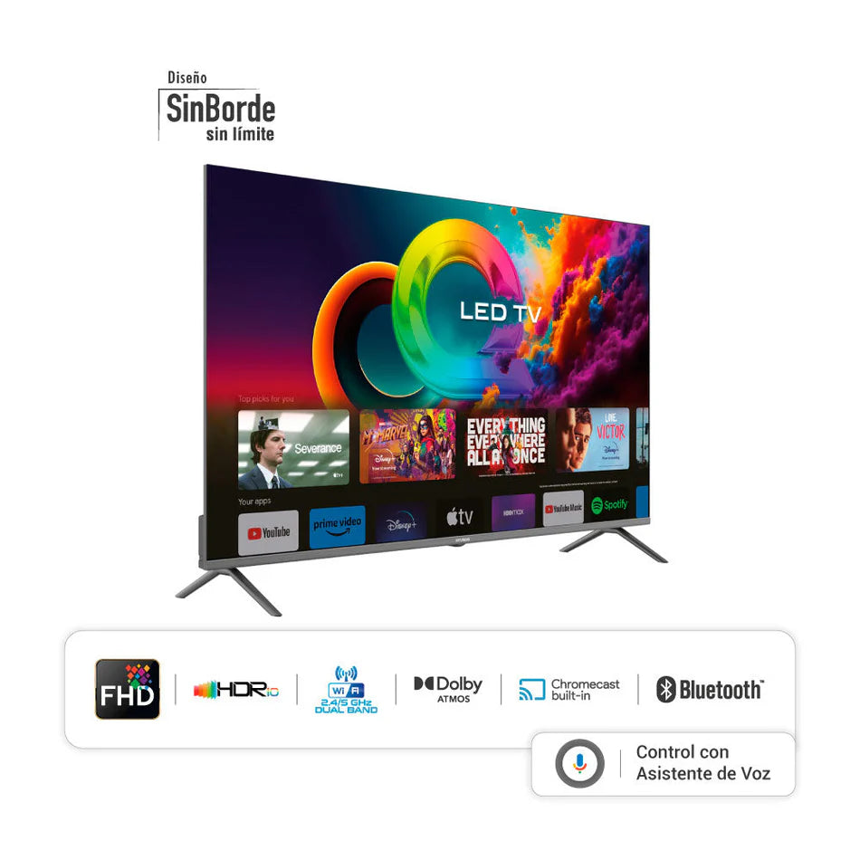 Televisor Hyundai 50" Smart Google TV QLED - HYLED5027QFG