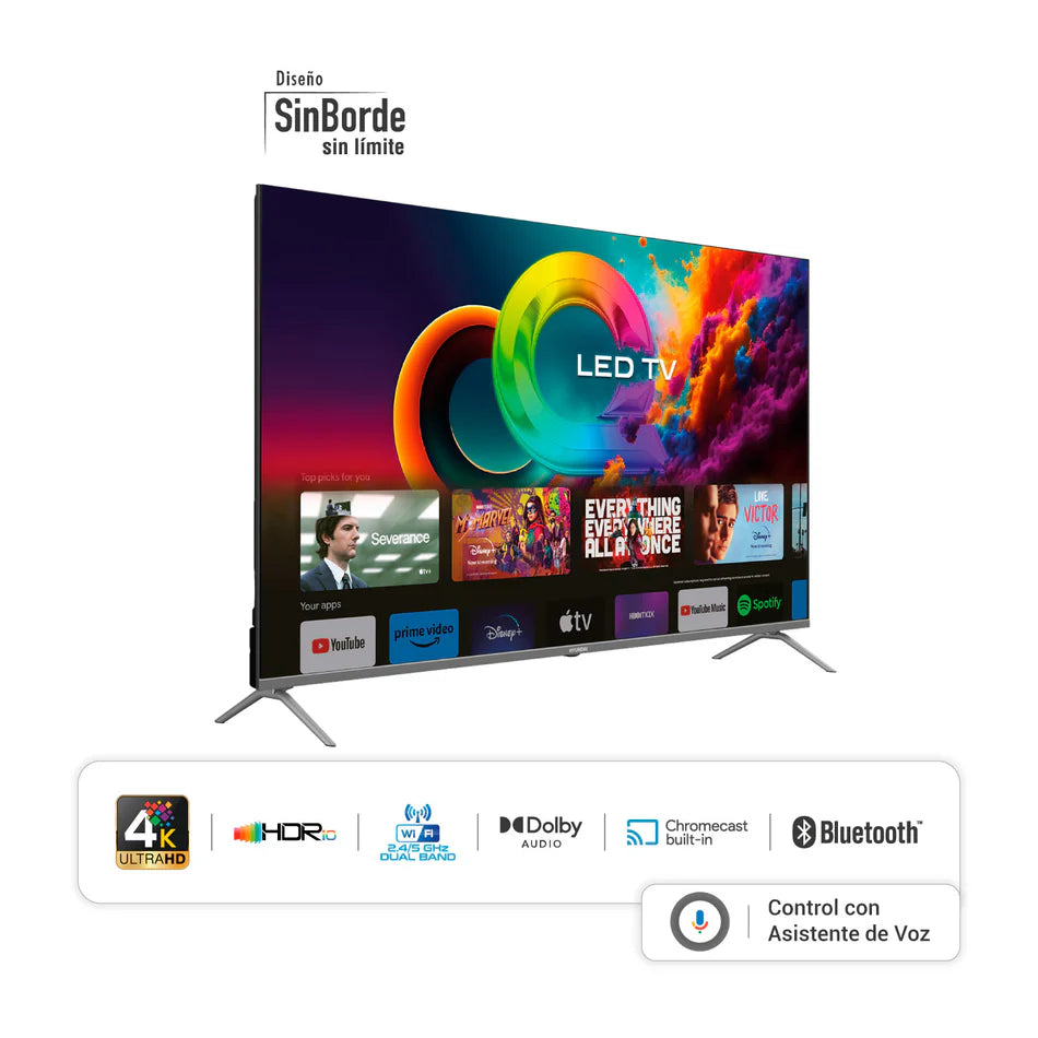 Televisor Hyundai 60" Smart Google TV QLED - HYLED6005QG