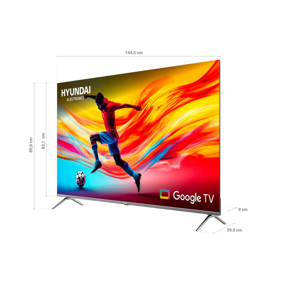 Televisor Hyundai 65" Smart Google TV QLED - HYLED6513QG
