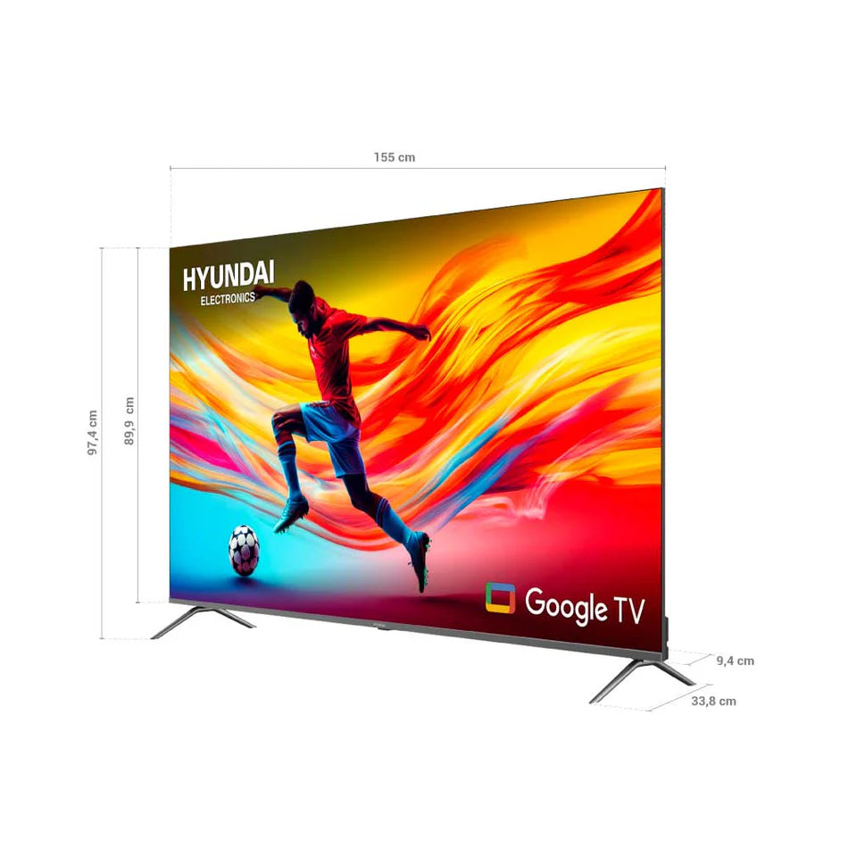 Televisor Hyundai 70" Smart Google TV QLED - HYLED7007QG