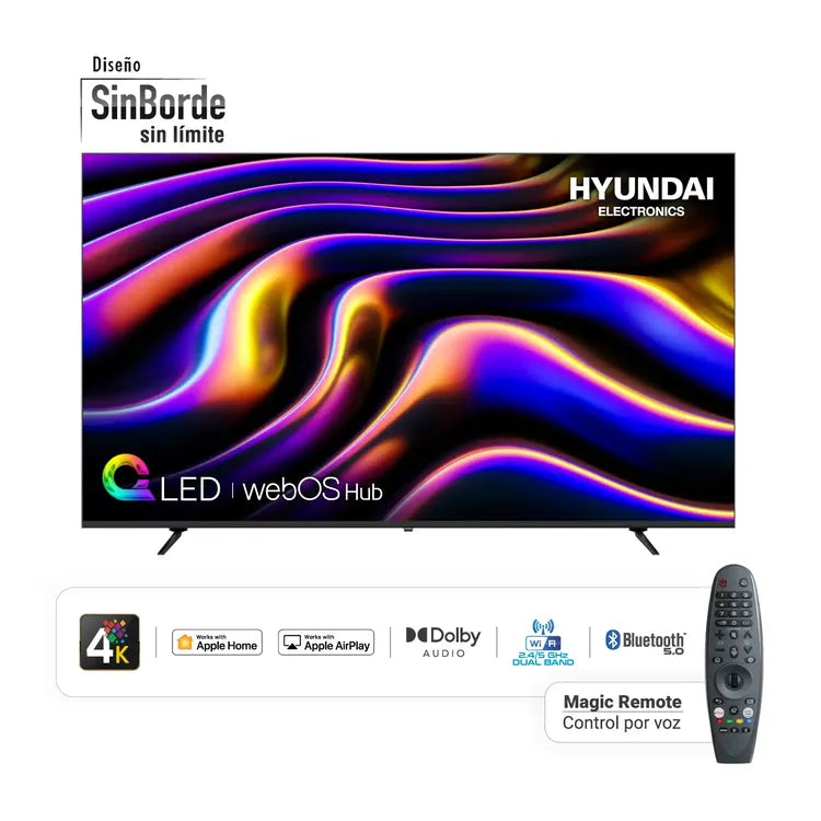 TELEVISOR HYUNDAI 86 QLED SMART 4K UHD HYLED8601QW4KM