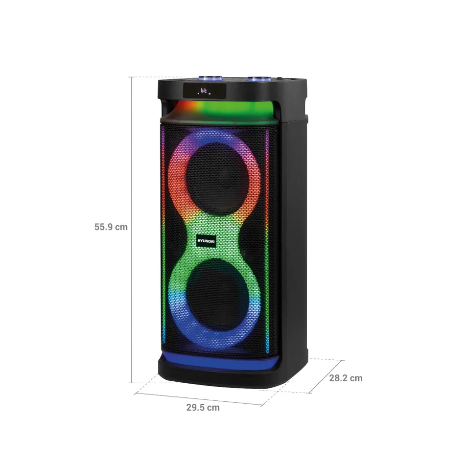 Parlante Hyundai Luces Party 150 Watts - HYSPBT22