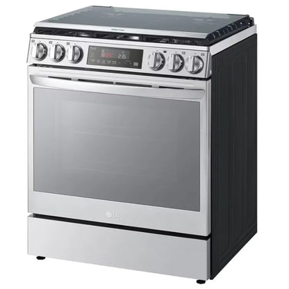 ESTUFA LG 5.8 PIES INOX CON FREIDORA DE AIRE INTEGRADA LRGL5847S.BSTFLGC