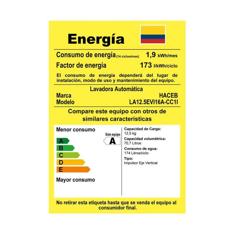 Lavadora Haceb Carga Superior 12Kg Digital Gris - 9003668