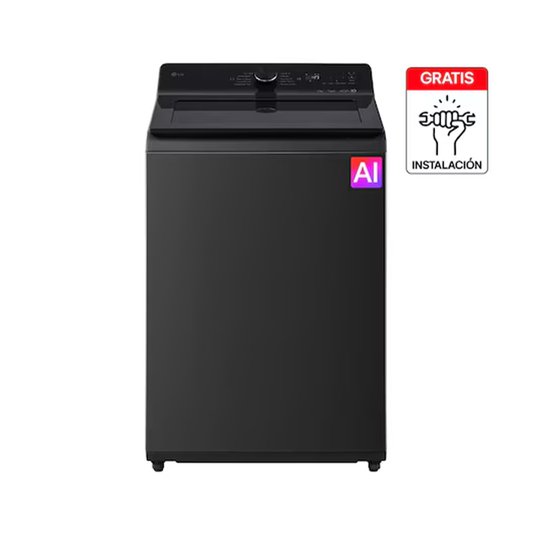 Lavadora LG Carga Superior 20Kg AIDD EasyUnload Negro Brillante - WT20NBTX6T