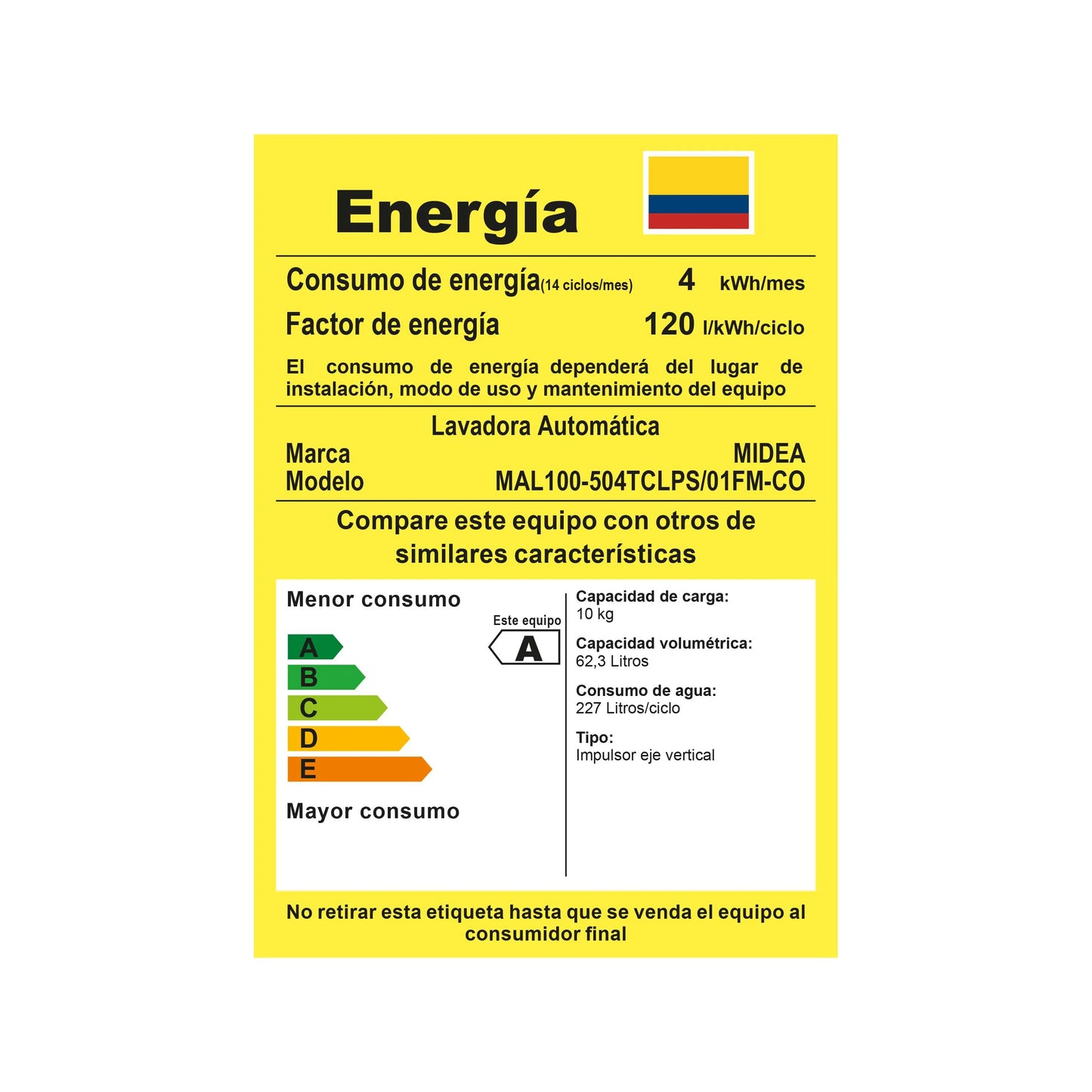 Lavadora Midea 13KG Gris Carga Superior - MA200W130-G-CO