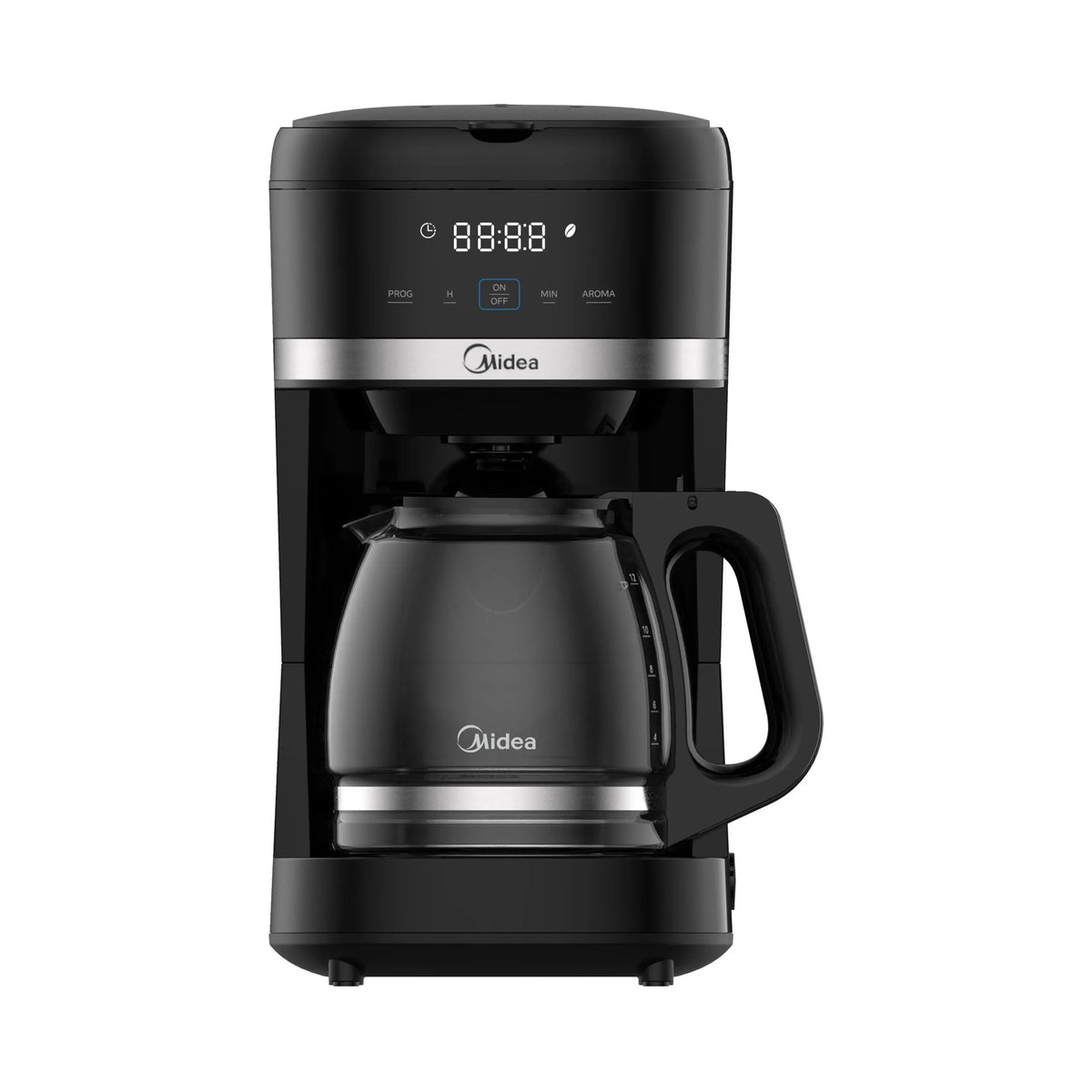 Cafetera de Gode Midea 2.5 Litros 10 Tazas Negr Digital - MCD12RWCK