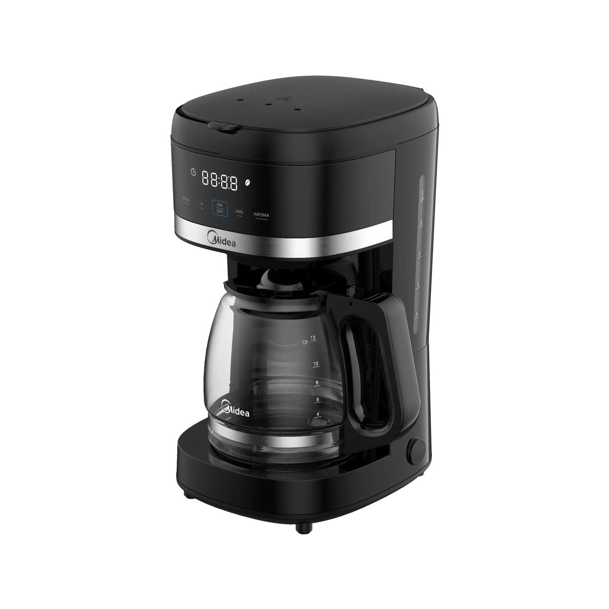 Cafetera de Gode Midea 2.5 Litros 10 Tazas Negr Digital - MCD12RWCK