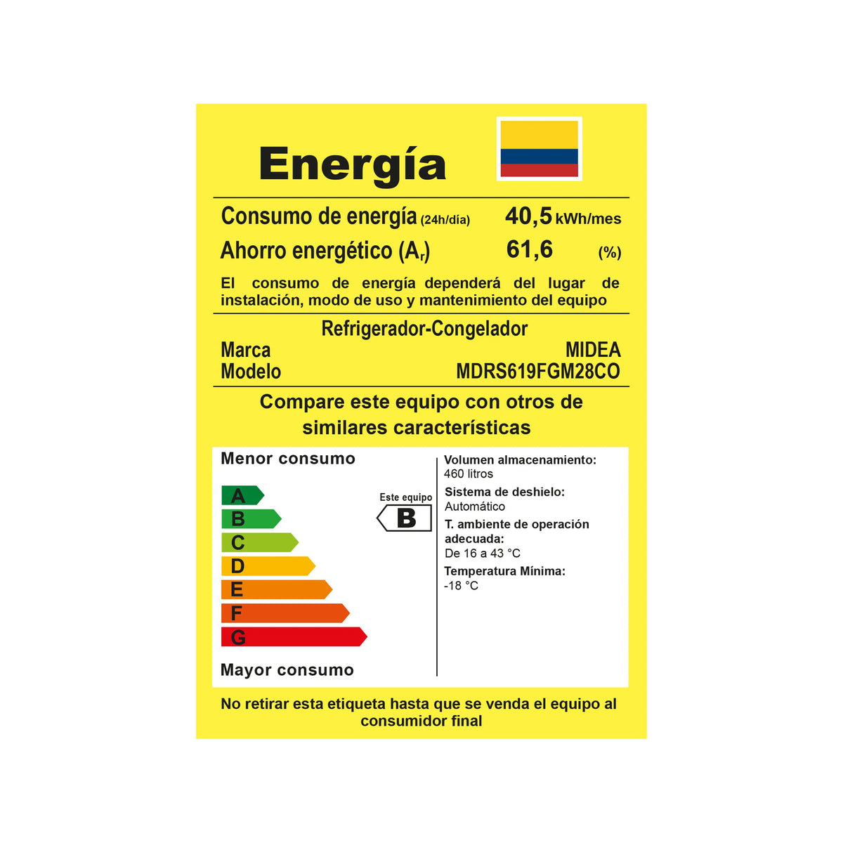 Nevecon Midea Side By Side 460 Litros Jazz Black - MDRS619FGM28CO