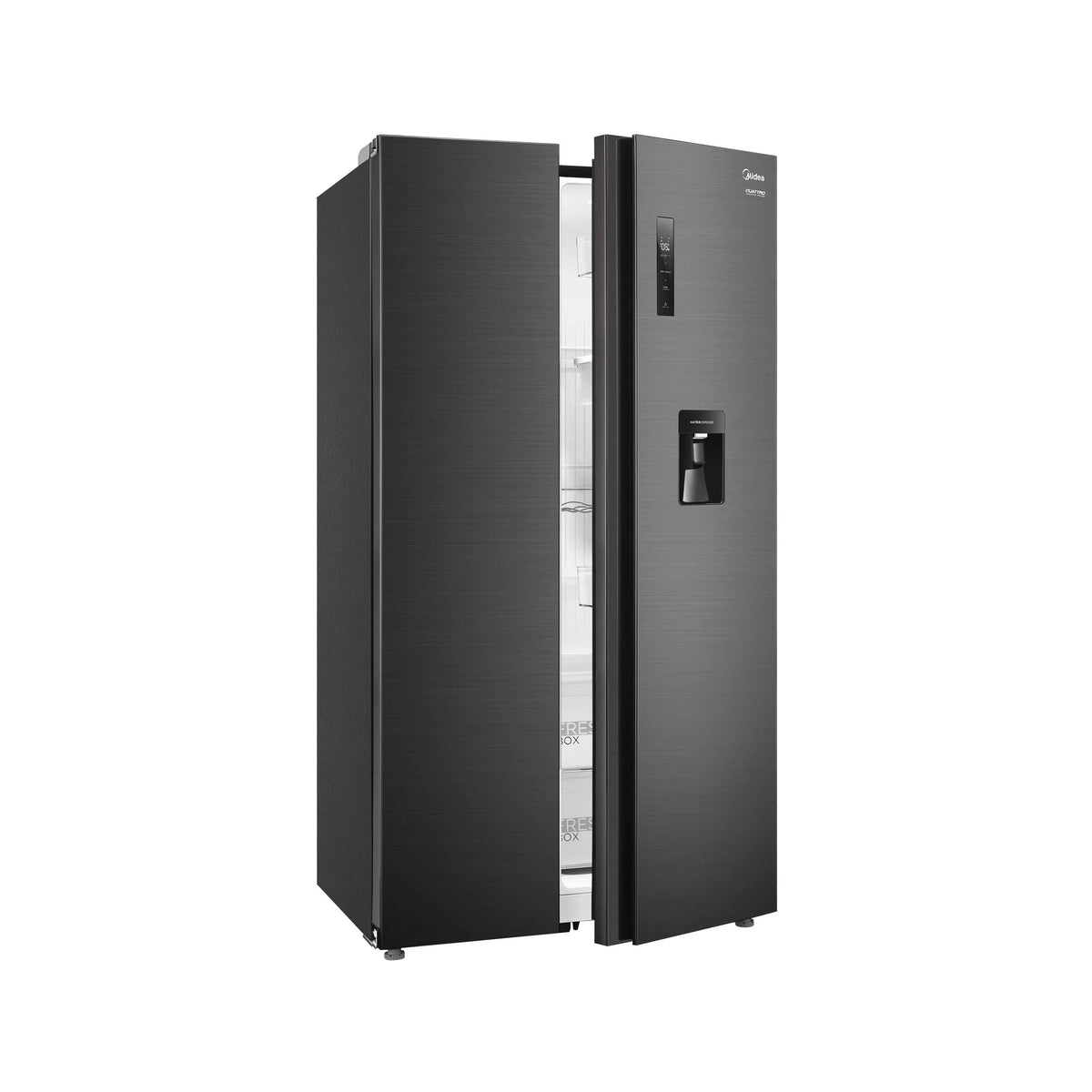 Nevecon Midea Side by Side 555 Litros Jazz Black con dispensador - MDRS710FGM28COW