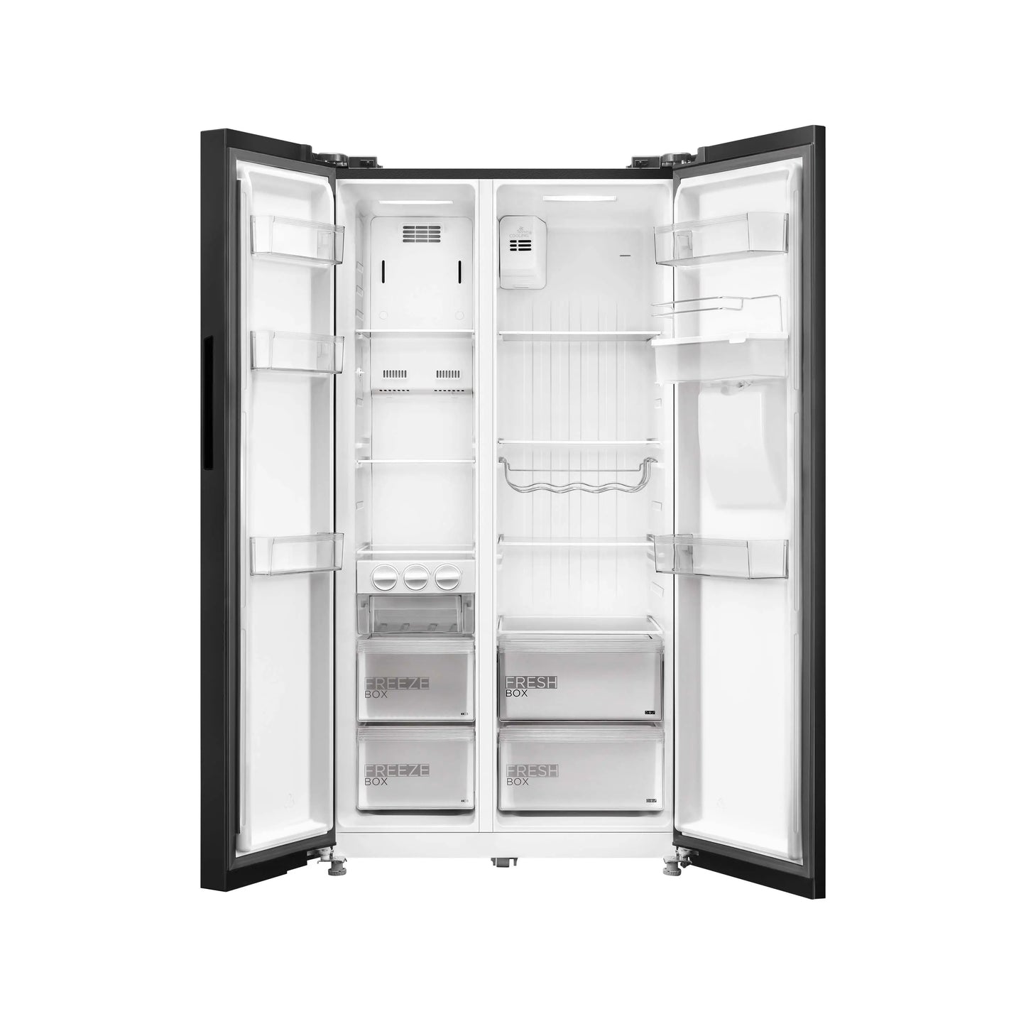 Nevecon Midea Side by Side 555 Litros Jazz Black con dispensador - MDRS710FGM28COW