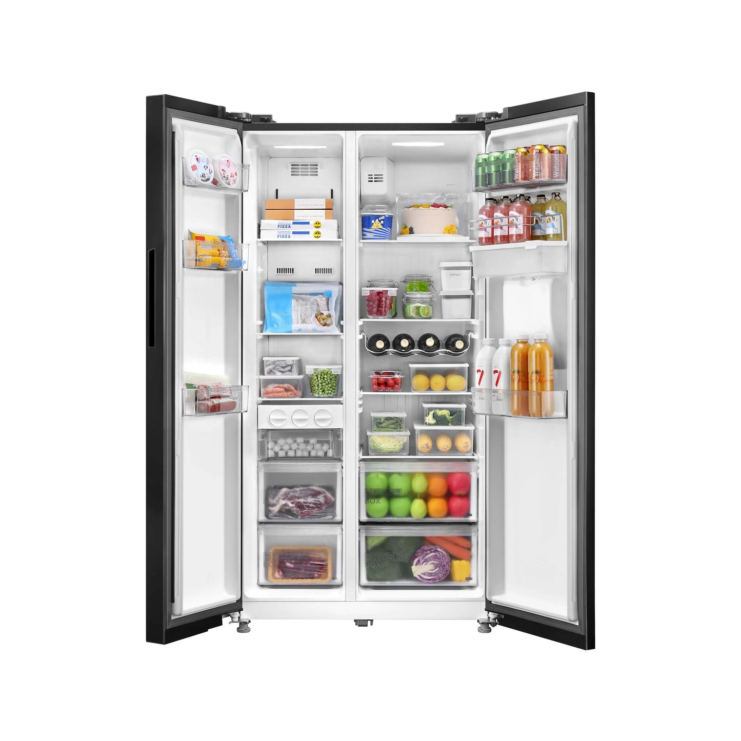 Nevecon Midea Side by Side 555 Litros Jazz Black con dispensador - MDRS710FGM28COW