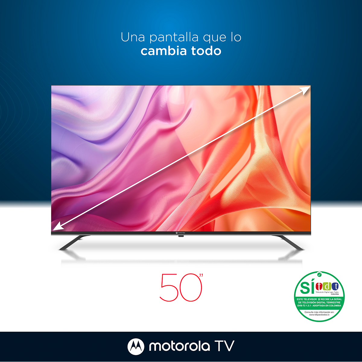 Televisor Motorola 50" Smart TV 4K Ultra HD - MOT50NUQE05
