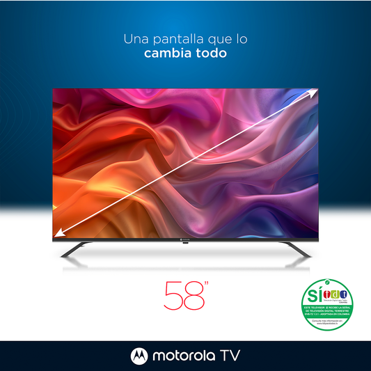 Televisor Motorola 58" Smart TV 4K Ultra HD - MOT58NUQE05