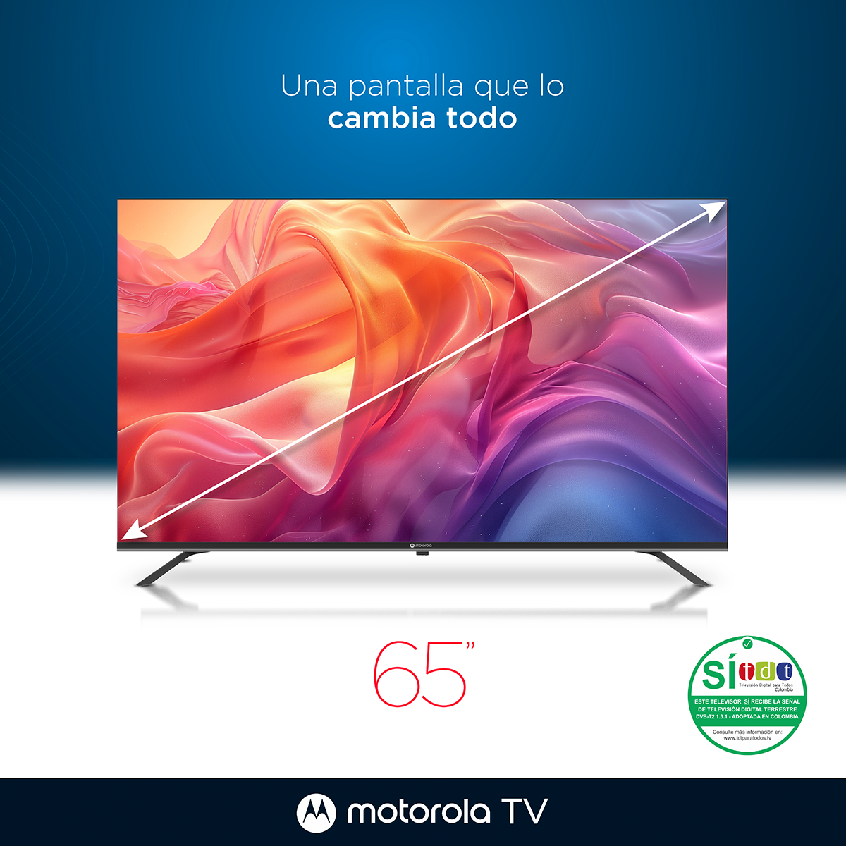 Televisor Motorola 65" Smart TV 4K Ultra HD - MOT65UQE11