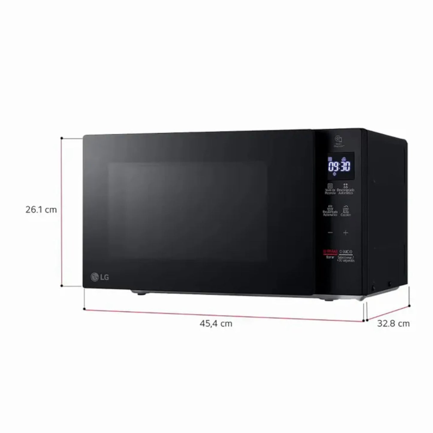 MICROONDAS LG 0.7PC NEGRO MS2032GAS.BBKELAT