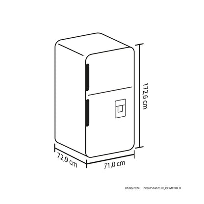 NEVERA HACEB 404 LTS NO FROST NEGRA INVERTER NEVALC404-DAMI-NE-IN