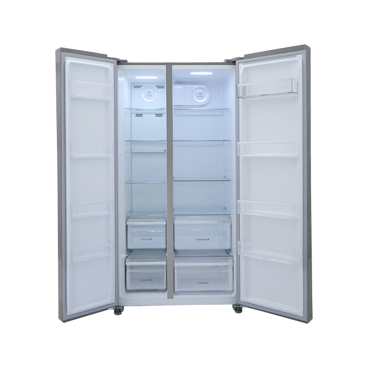 Nevecón Haceb 563 litros manija externa panel digital inox - Logística Haceb