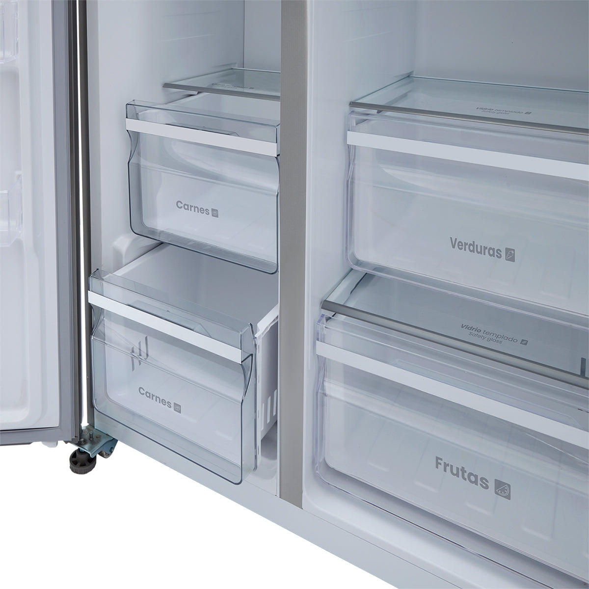 Nevecón Haceb 563 litros manija externa panel digital inox - Logística Haceb