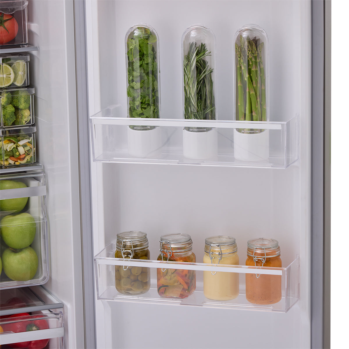 Nevecón Haceb 563 litros manija externa panel digital inox - Logística Haceb