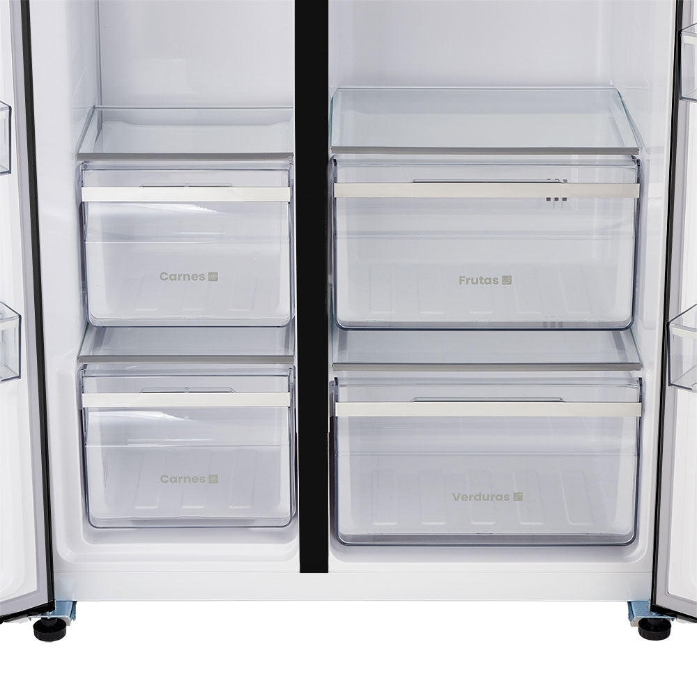 Nevecón Haceb 560 Litros Manija Externa Panel Digital Negro - SBS 560 SE ME PD NE INV