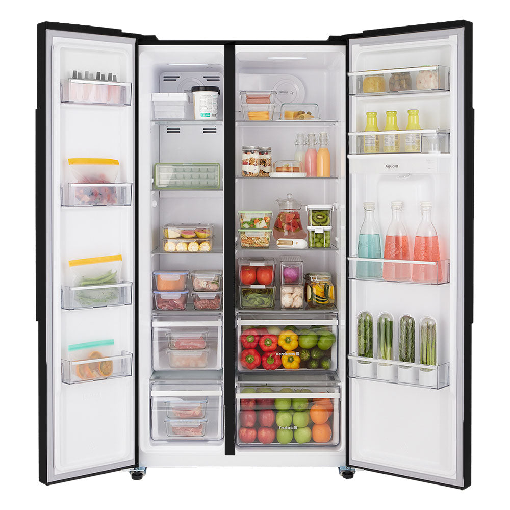 Nevecón Haceb 560 Litros Manija Externa Panel Digital Negro - SBS 560 SE ME PD NE INV