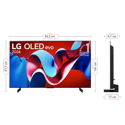 TV LG 42" PULGADAS 106 CM OLED42C4PSA4K-UHD OLED SMART