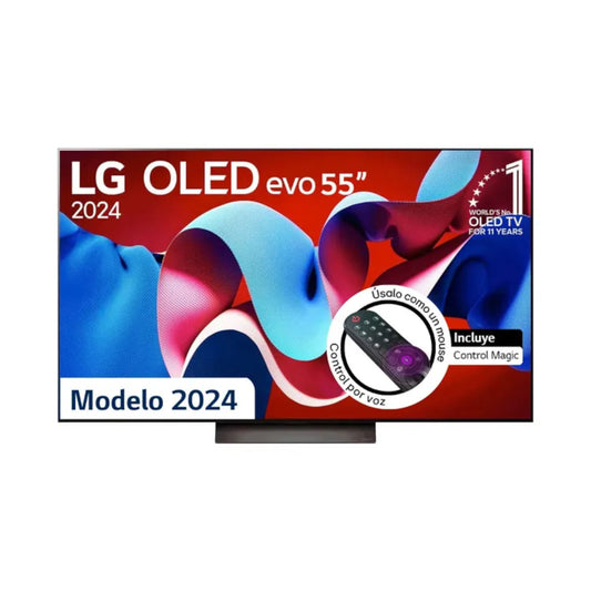 TELEVISOR LG 55" PULGADAS 140 CM OLED55C4 4K UHD OLED SMART TV - CALIDAD DE IMAGEN 4K ULTRA HD, COLORES VIBRANTES Y TECNOLOGÍA OLED INTELIGENTE