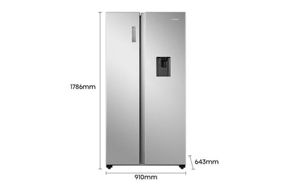 NEVECON HISENSE 519L SIDE BY SIDE INOX LOOK RSP67W1WQCA