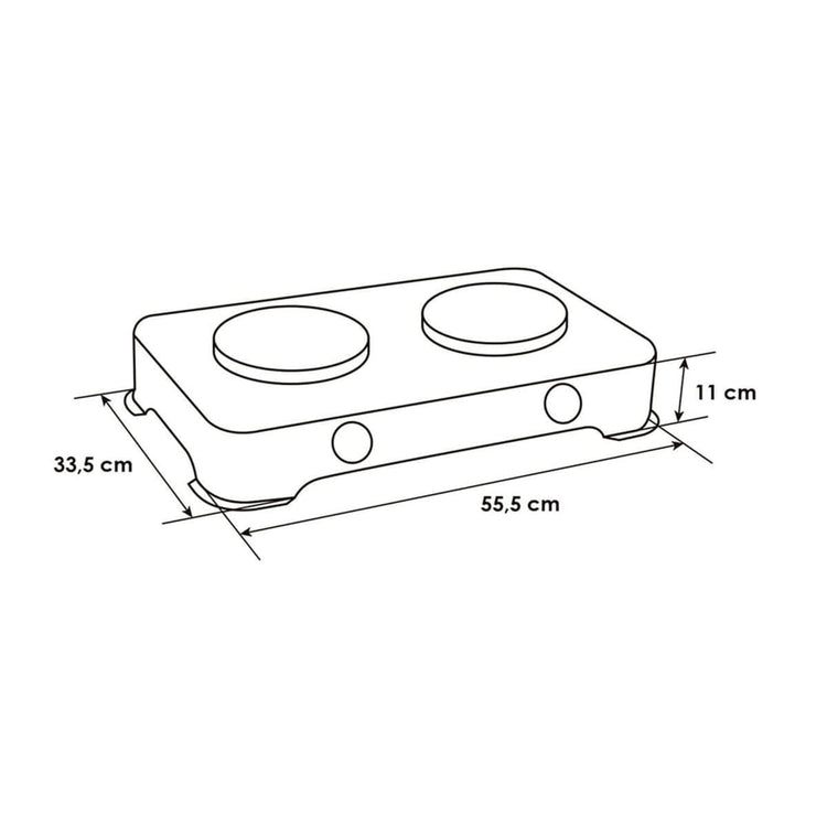 ESTUFA ABBA 2PTOS SOBREMESA SG200-1