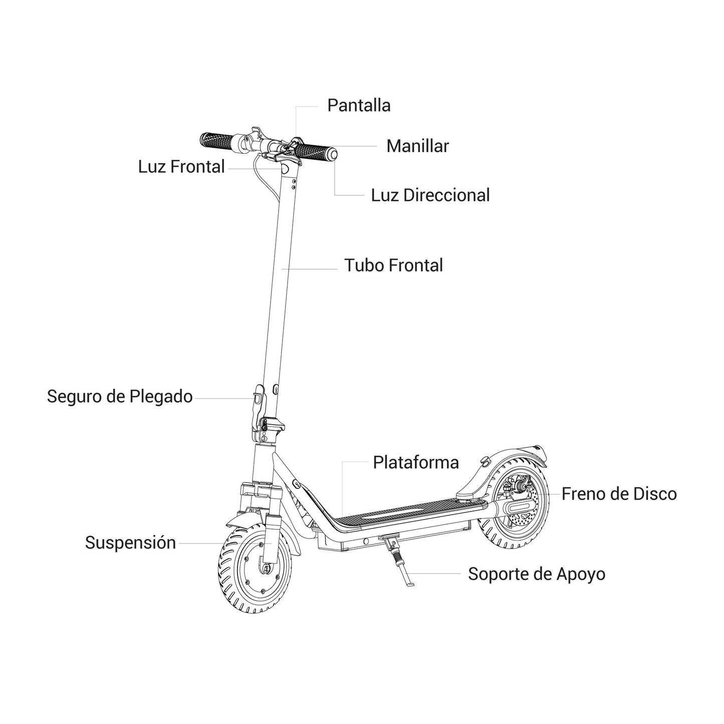 Patineta Eléctrica Hyundai 25 Km/h SCOOTY