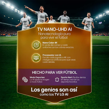 Televisor LG 65" NANO 4K UHD AI - 65NU855BPSA