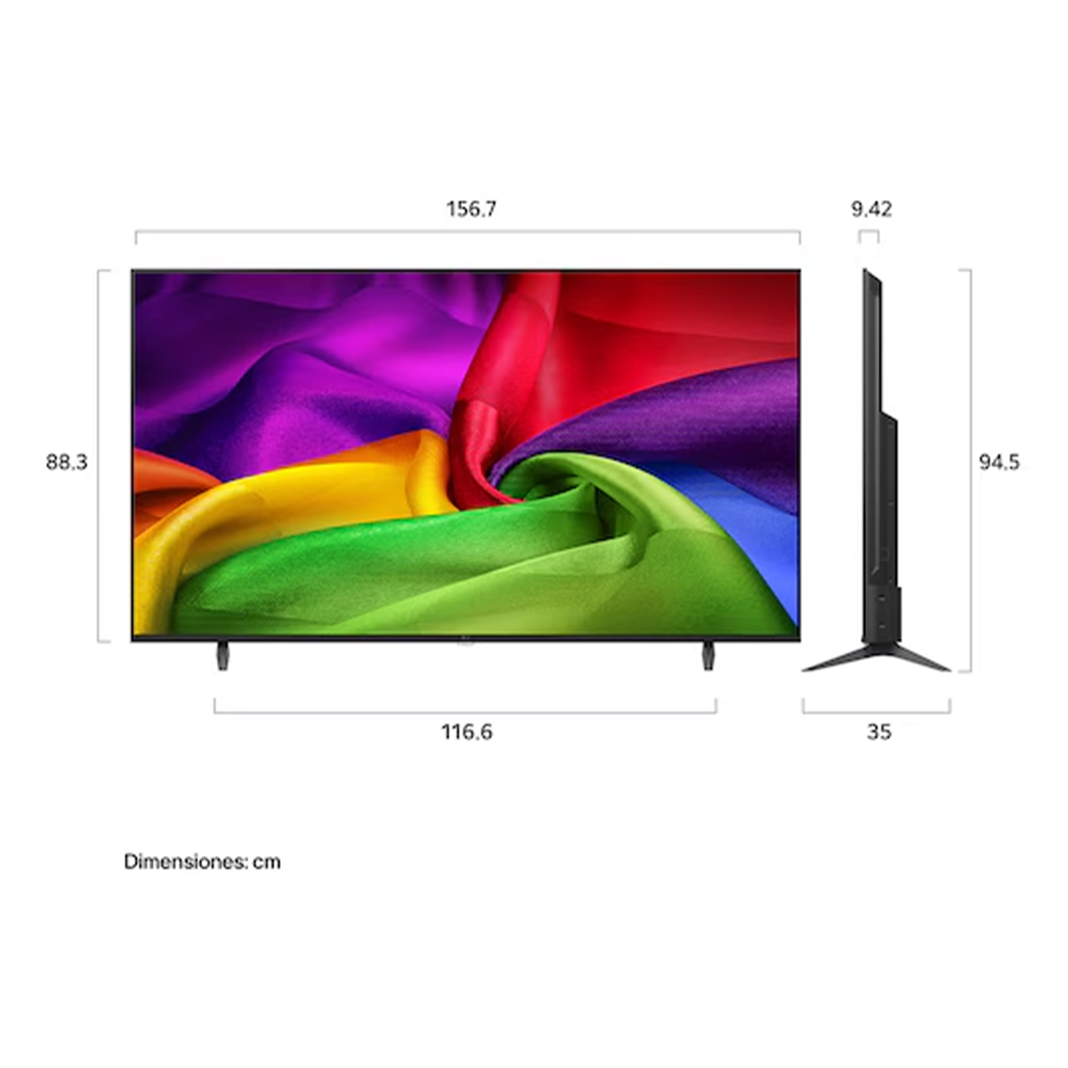 Televisor LG 70" NANO 4K UHD AI Smart Tv webOS 2026 - 70NU850BPSD