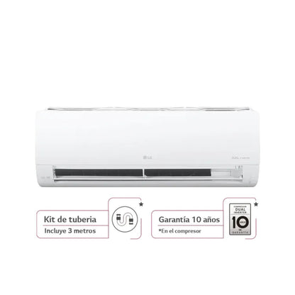 AIRE ACONDICIONADO LG 9.000BTU TIPO SPLIT INVERTER 220V V09WIN BLANCO