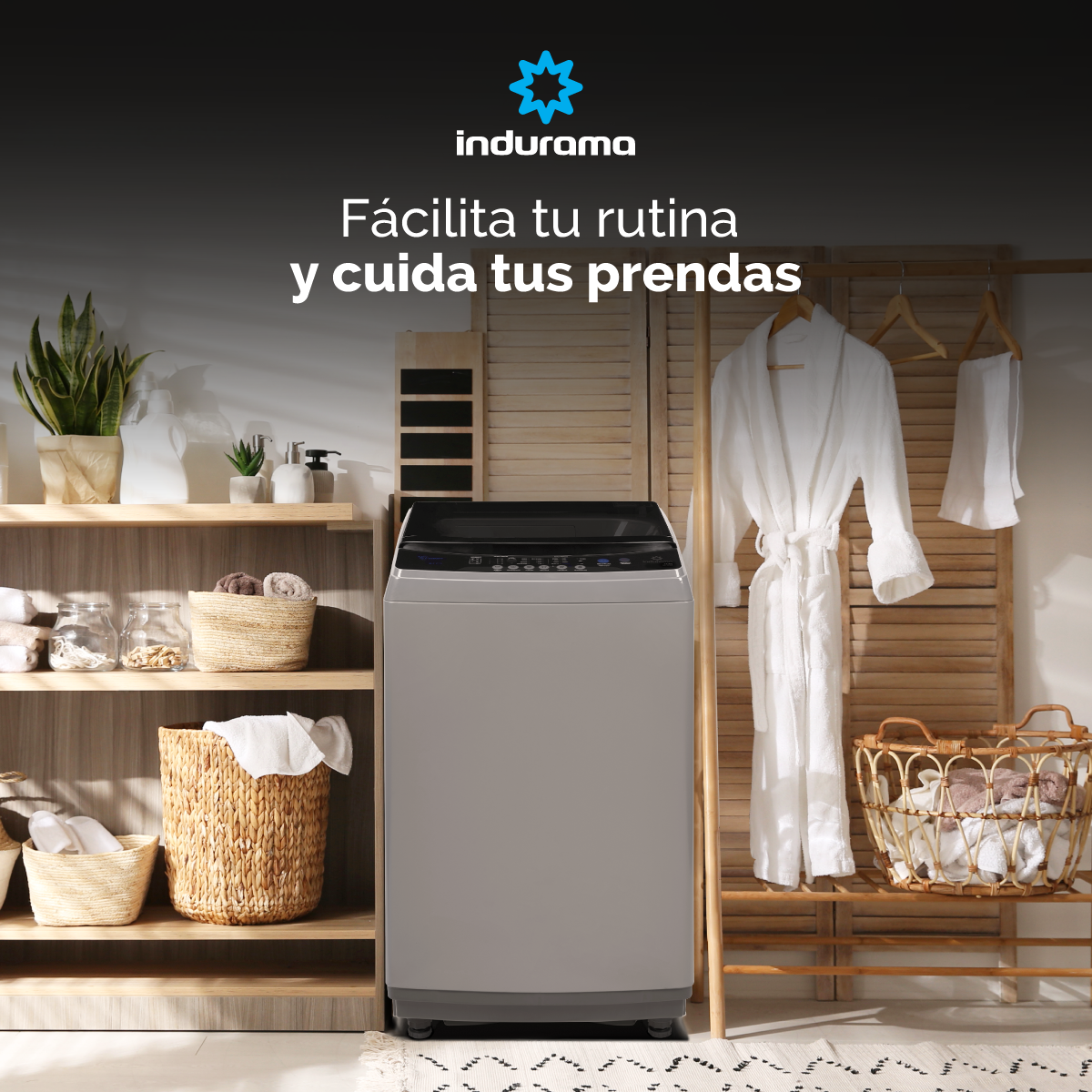 Lavadora Automática Indurama 18 kg LRI-18DGRI