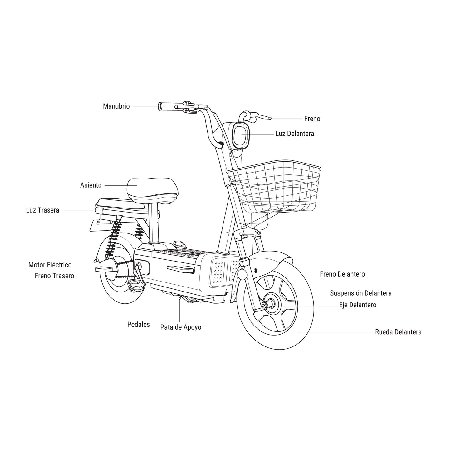 Ciclo Motor Eléctrico Hyundai 40-45 Km/h ZUMO