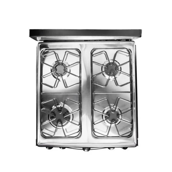 Estufa Abba 51Cms 4Pts Con Horno Negra - AT101-5-N