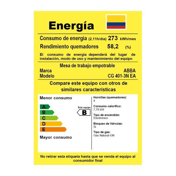 CUBIERTA EMPOTRAR 4PTOS GAS ENCENDIDO AUTOMATICO   CG-401-3EA