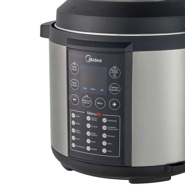 Olla de Presión Midea Eléctrica 6L Silver - MPC6N2SDSS-CA