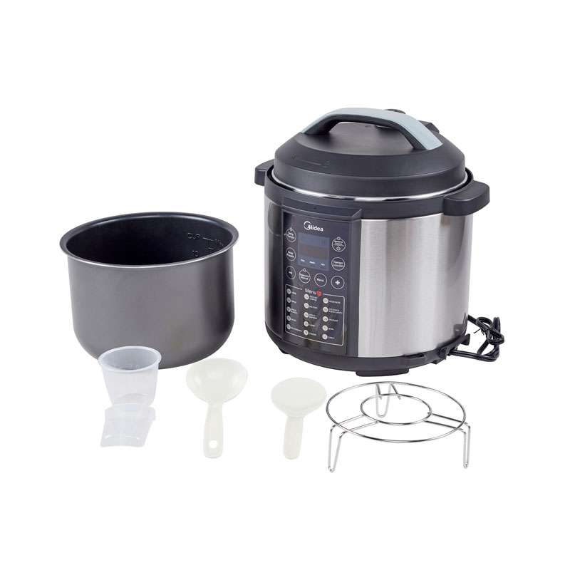 Olla de Presión Midea Eléctrica 6L Silver - MPC6N2SDSS-CA