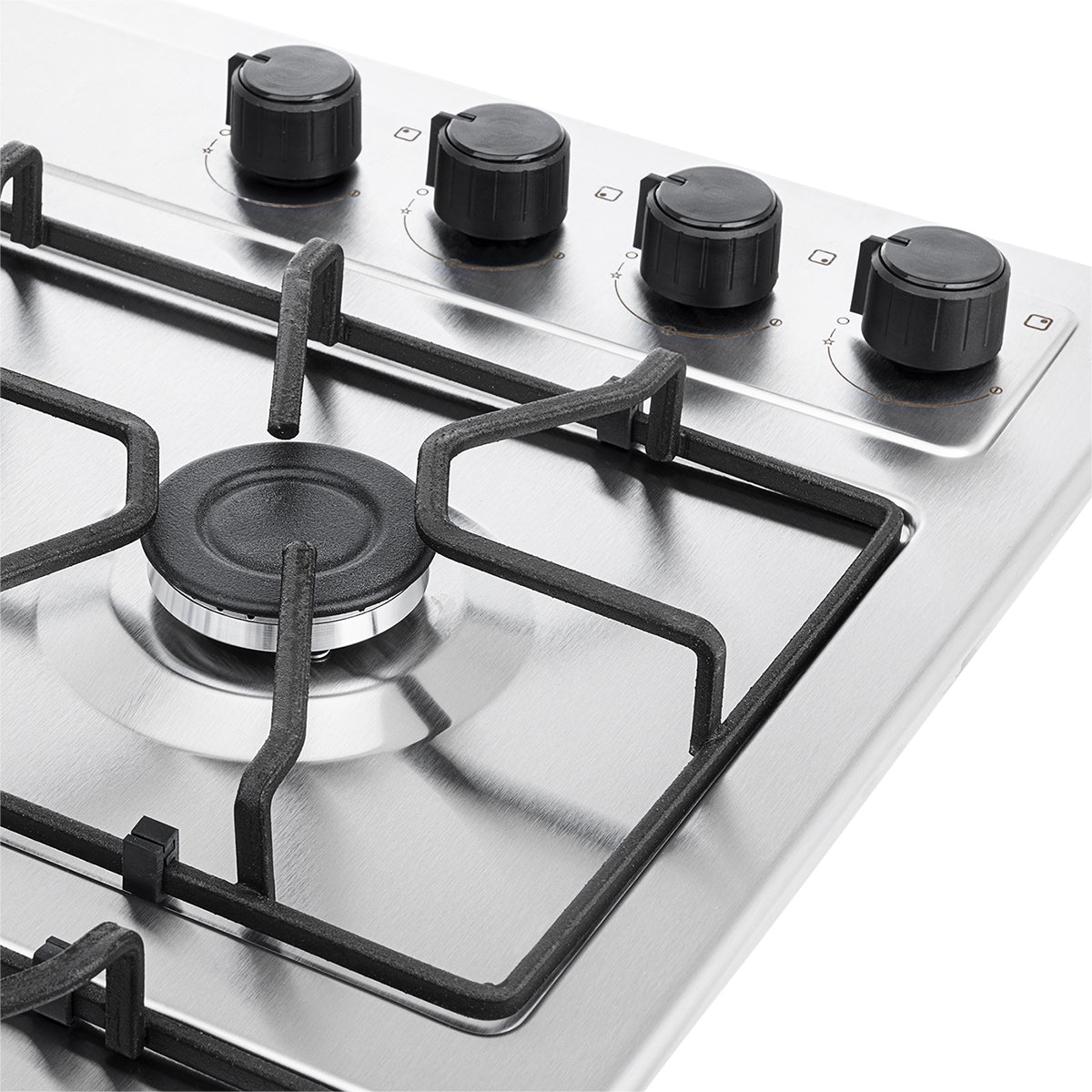 Estufa de Empotrar de 66 x 54 cm triple corona a Gas Natural Haceb - CUB TO 66-54 INOX 3C PL GN - Logística Haceb