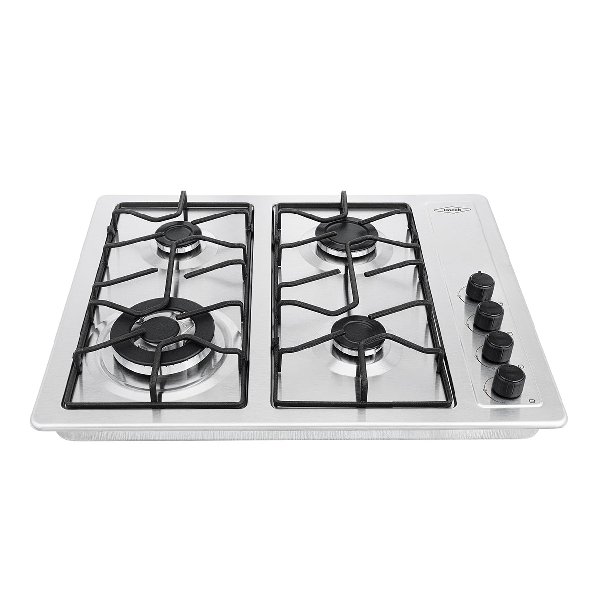 Estufa de Empotrar de 66 x 54 cm triple corona a Gas Natural Haceb - CUB TO 66-54 INOX 3C PL GN - Logística Haceb