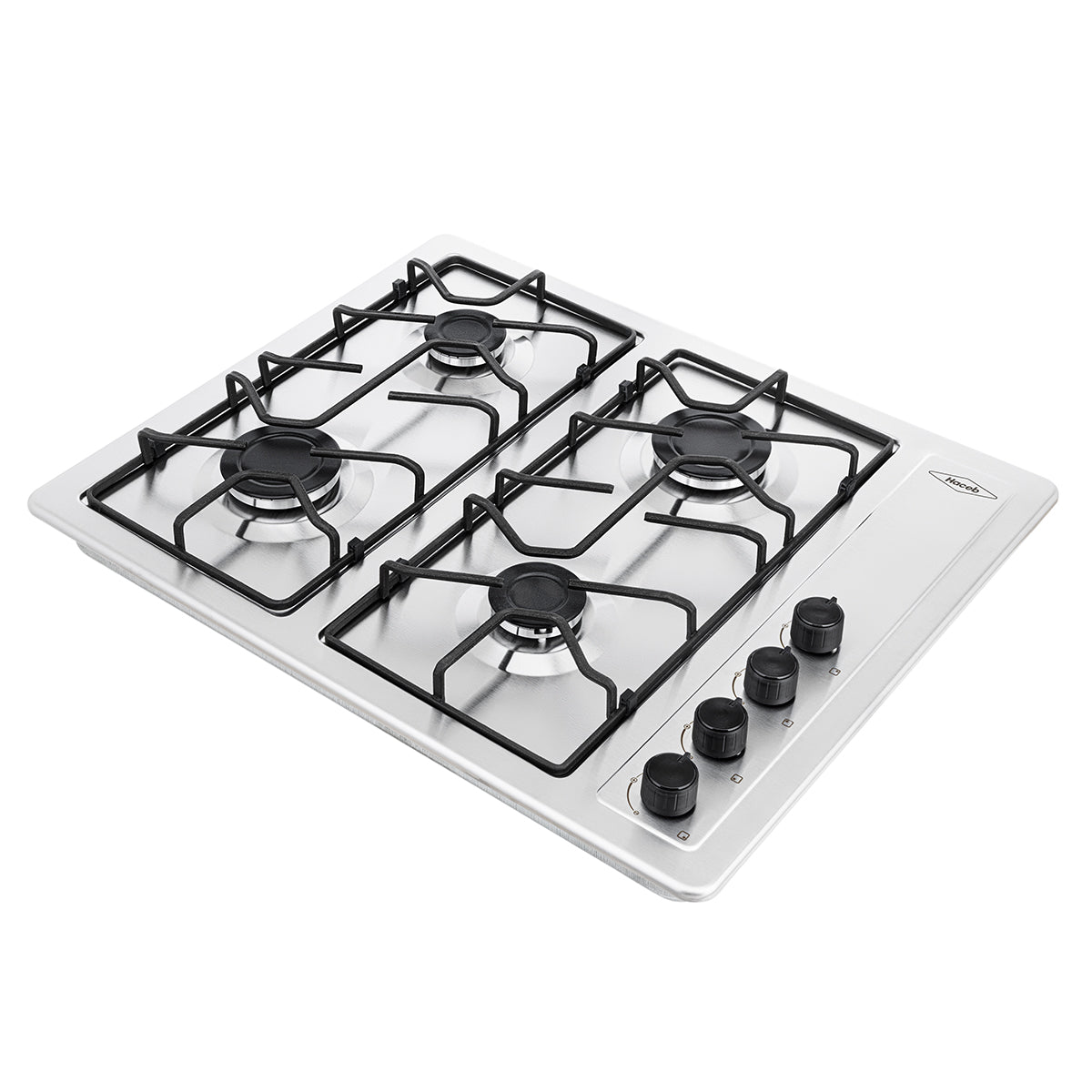 Estufa de Empotrar Haceb de Platina de 4 puestos de 66 X 54 cm a Gas Natural Inox - CUB TO 66-54 INOX PL GN - Logística Haceb