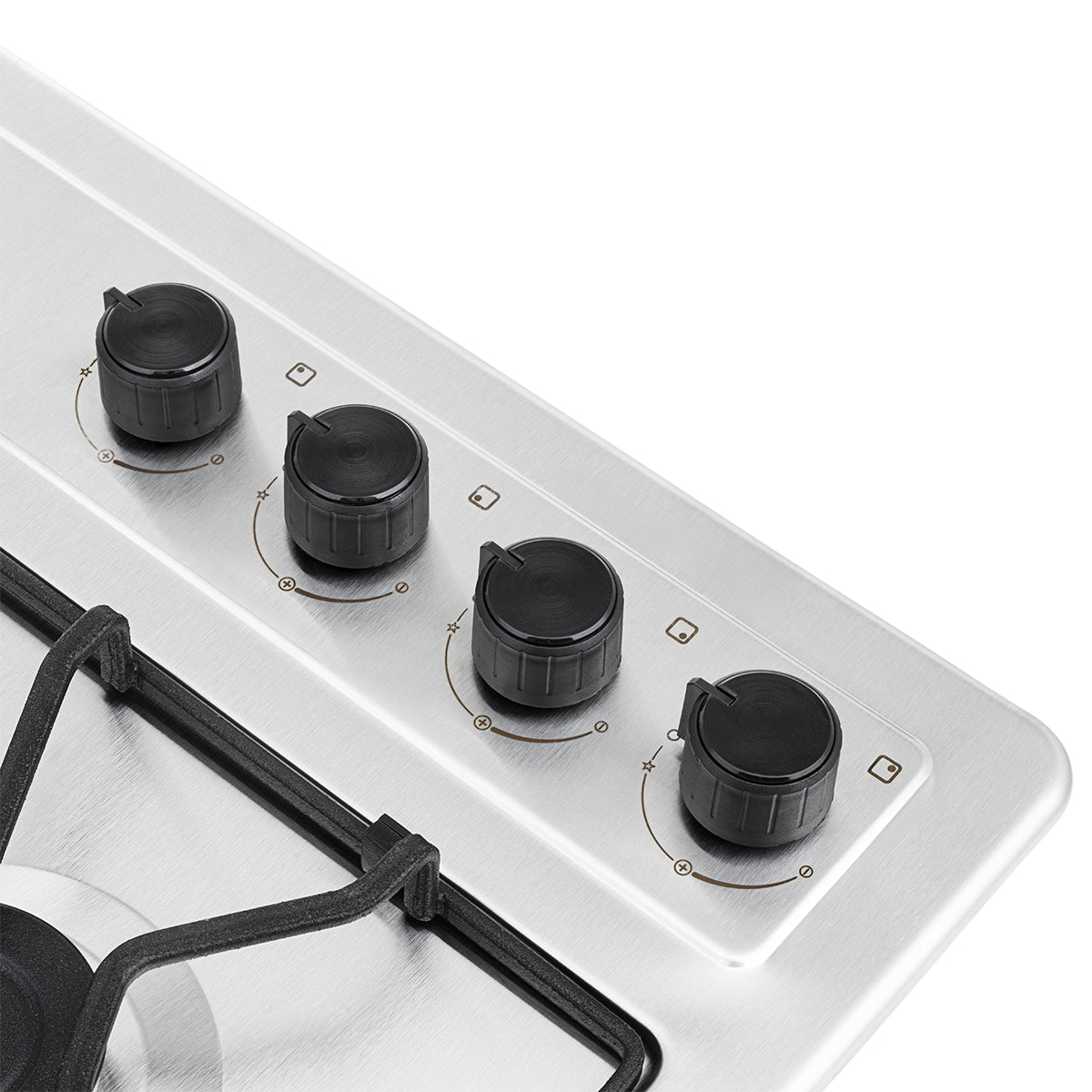 Estufa de Empotrar Haceb de Platina de 4 puestos de 66 X 54 cm a Gas Natural Inox - CUB TO 66-54 INOX PL GN - Logística Haceb