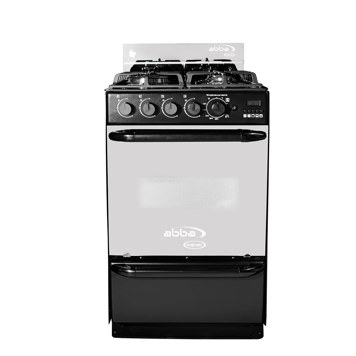 ESTUFA ABBA 4PTS CON HORNO 1 TRIPLE CORONA AT203-5