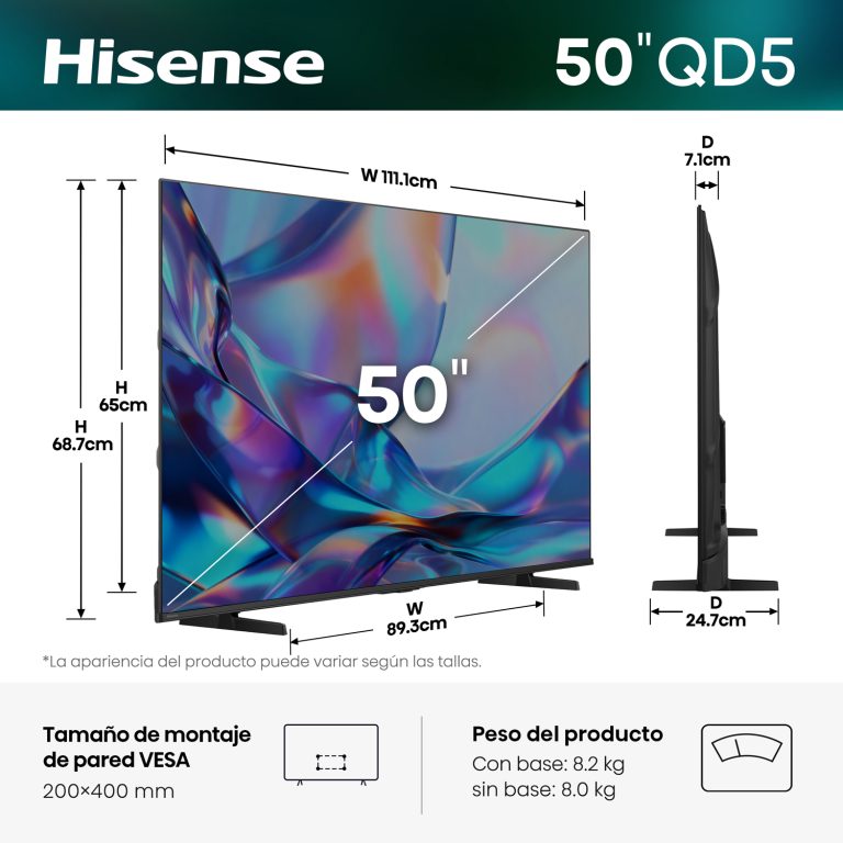 Televisor Hisense 50" Hi-QLED UHD Smart TV - 50QD5SV