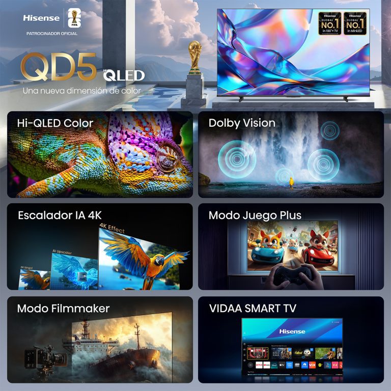 Televisor Hisense 65" Hi-QLED 4K Smart TV - 65QD5SV